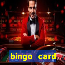 bingo card generator with pictures